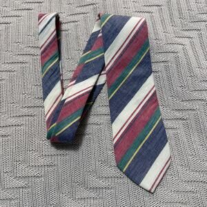 Vintage Haspel striped summer cotton tie